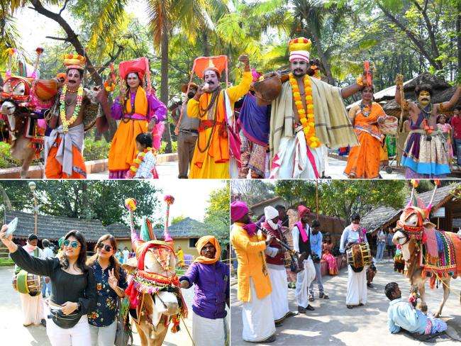 Sankranti Festival: హైదరాబాద్ శిల్పారామంలో సంక్రాంతి సంబరాలు (ఫోటోలు)..
