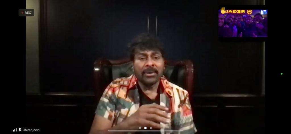 Megastar Chiranjeevi Zoom Call