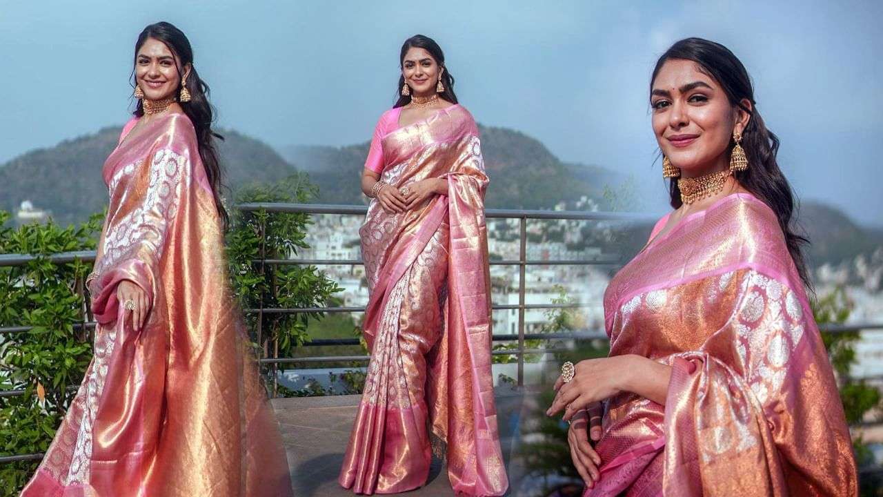 Mrunal Thakur Photos : అచ్చమైన చీరకట్టులో తెలుగువారి సీత “మృణాల్‌ ఠాకూర్‌”..