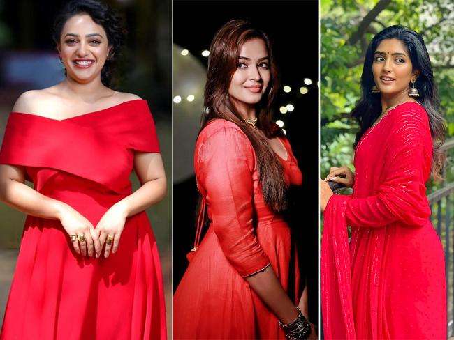 Tollywood Actress in Red Dress: వాలెంటైన్స్ డే స్పెషల్.. రెడ్ కలర్ డ్రెస్ లో మనసు దోచేస్తున్న ముద్దుగుమ్మలు (ఫోటోలు)..