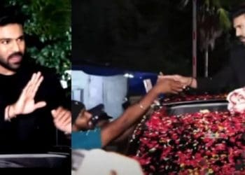 Ram Charan : ఢిల్లీ నుంచి హైదరాబాద్ చేరుకున్న చరణ్.. గ్రాండ్ వెల్కమ్ చెప్పిన మెగా ఫ్యాన్స్..