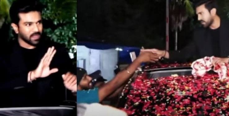 Ram Charan : ఢిల్లీ నుంచి హైదరాబాద్ చేరుకున్న చరణ్.. గ్రాండ్ వెల్కమ్ చెప్పిన మెగా ఫ్యాన్స్..
