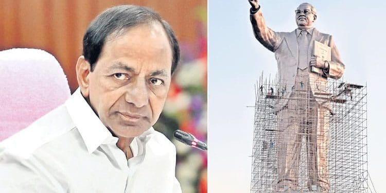 Ambedkar Statue in Hyderabad : అంబేద్కర్ విగ్రహ ఆవిష్కరణతో.. తెలంగాణలో పండుగ వాతావరణం..