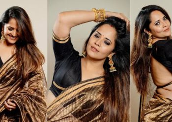 Anasuya Bharadwaj: ఎప్పటిలాగే మైమరిపించిన అనసూయ.. పద్దతైన బట్టల్లోనే పరువాలు ఒలకబోస్తూ..!