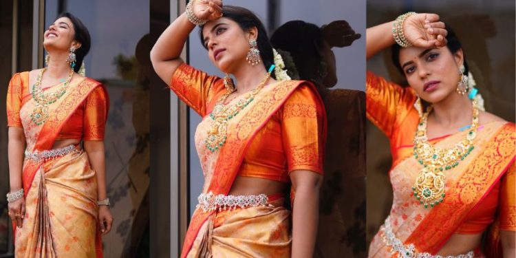 Aishwarya Rajesh: పట్టుచీరల్లో చందమామా.. మన భాగ్యం అందాల ముందుగుమ్మ!