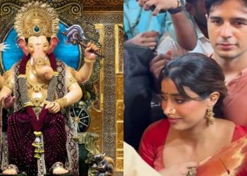 Param Sundari: లాల్‌బాగ్చా రాజాను దర్శించుకున్న సిద్ధార్థ్, జాన్వీ.. ‘పరమ్ సుందరి’ ప్రమోషన్స్‌ వైరల్..