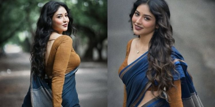 Priyanka Jawalkar: చీరలో జాలువారే అందాలతో జవాల్కర్.. ఏమందం గురూ..!