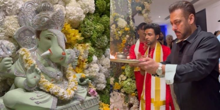 Salman Khan: గణపతి పూజలో సల్మాన్ ఖాన్.. వైరల్ అవుతున్న వీడియో