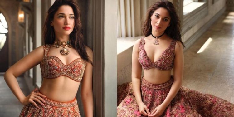 Tamannaah Bhatia: అందంతో మాయ చేస్తున్న తమన్నా.. సంప్రదాయ గాగ్రాలో మిల్కీ బ్యూటీ మెరుపులు!