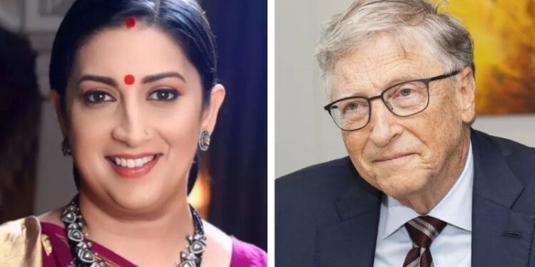 Bill Gates Smriti Irani: స్మృతి ఇరానీ సీరియల్లో బిల్గేట్స్ గెస్ట్ రోల్..
